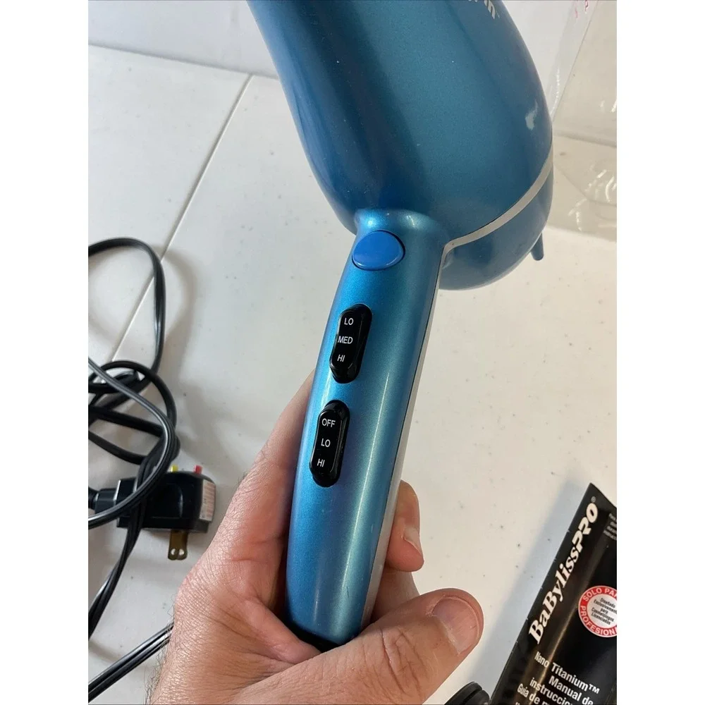 Baby‎ Bliss Pro Nano Titanium Hairdryer Portofino Full-Size Blue